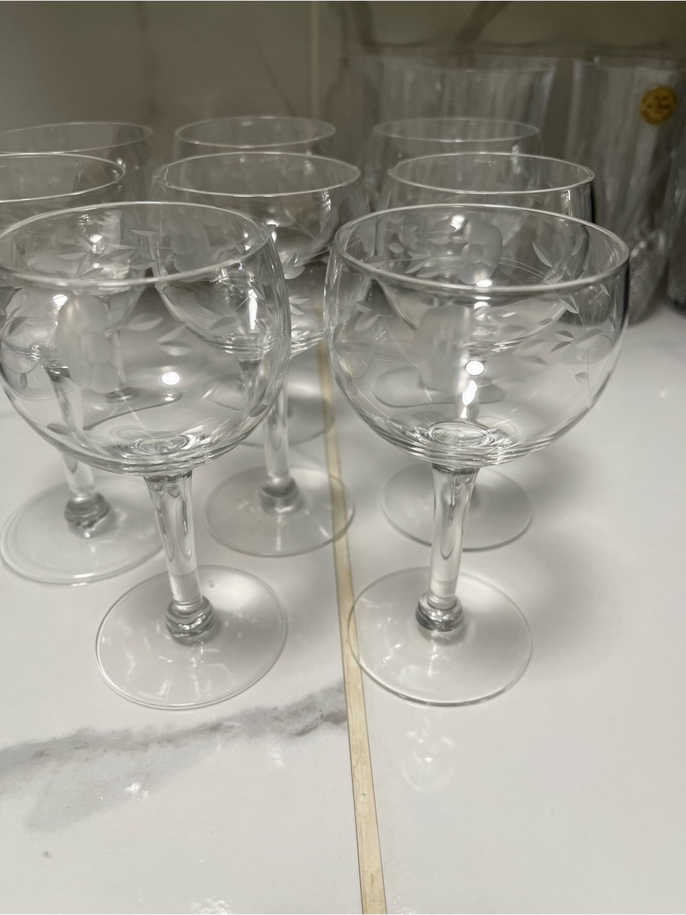 Vintage Princess House Heritage Pedestal Iced Tea Glasses ( Set Of 8)